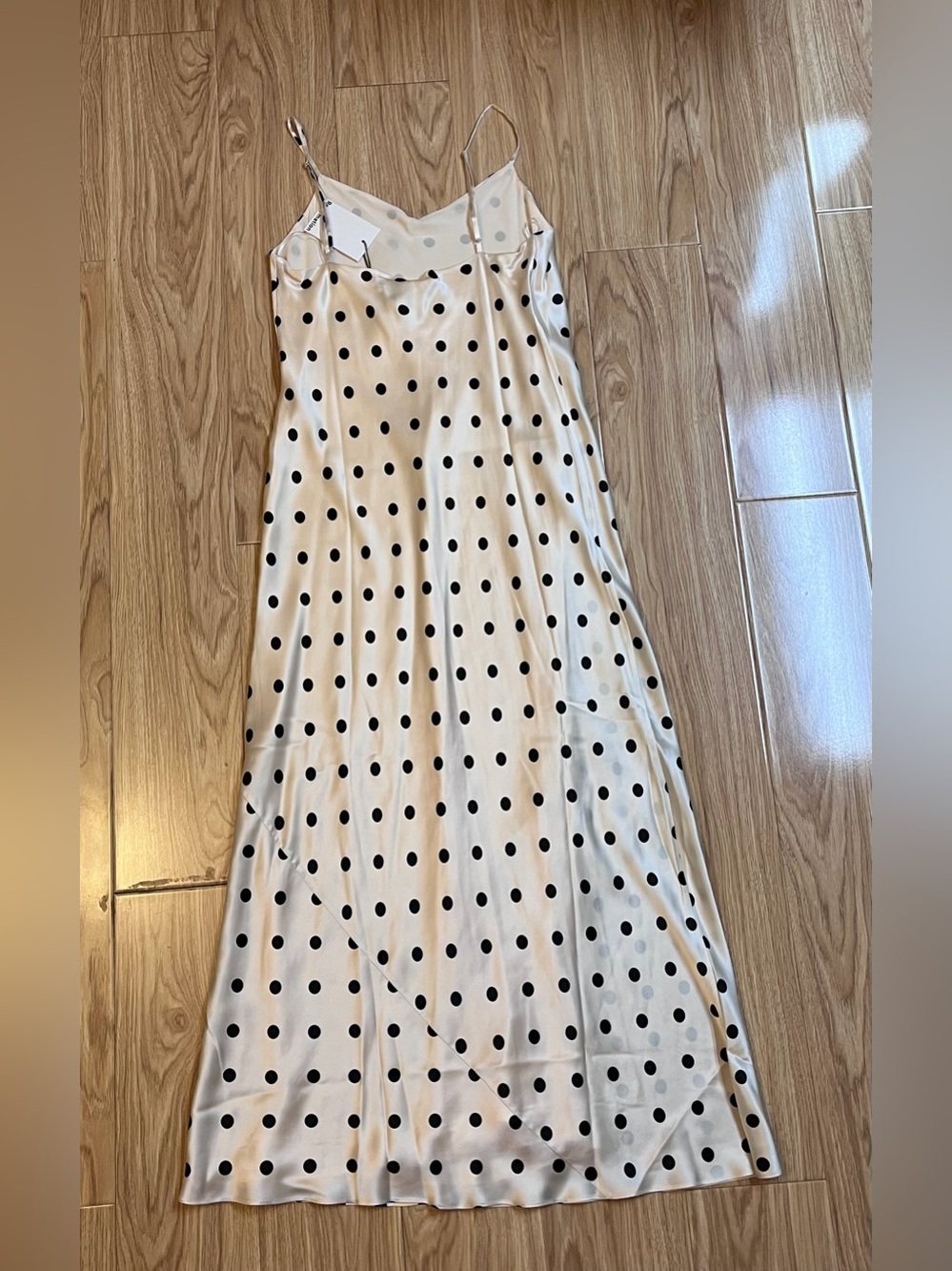 NWT* Parma Silk Dress | Seasonal — Sundae Dot, L - Picture 4 of 6